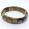 Image 2 : 15) TIGER'S EYE FLEXIBLE BRACELET