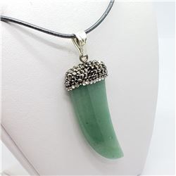 140) STERLING SILVER GEMSTONE NECKLACE