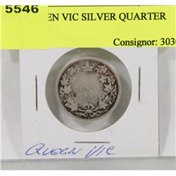 1901 QUEEN VIC SILVER QUARTER