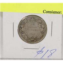 1919 AU GVI SILVER 25 CENT COIN