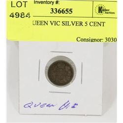 1888H QUEEN VIC SILVER 5 CENT COIN