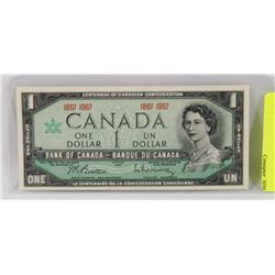 1967 CANADA  NO S/N CENTENNIAL $1 BILL