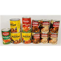FLAT OF ASSORTED CANNED GOODS