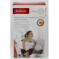 SUNBEAM RELAXATION HEATING PADS NECK & SHOULDER.