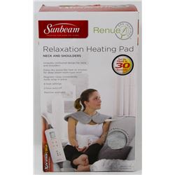 SUNBEAM RELAXATION HEATING PADS NECK & SHOULDER.