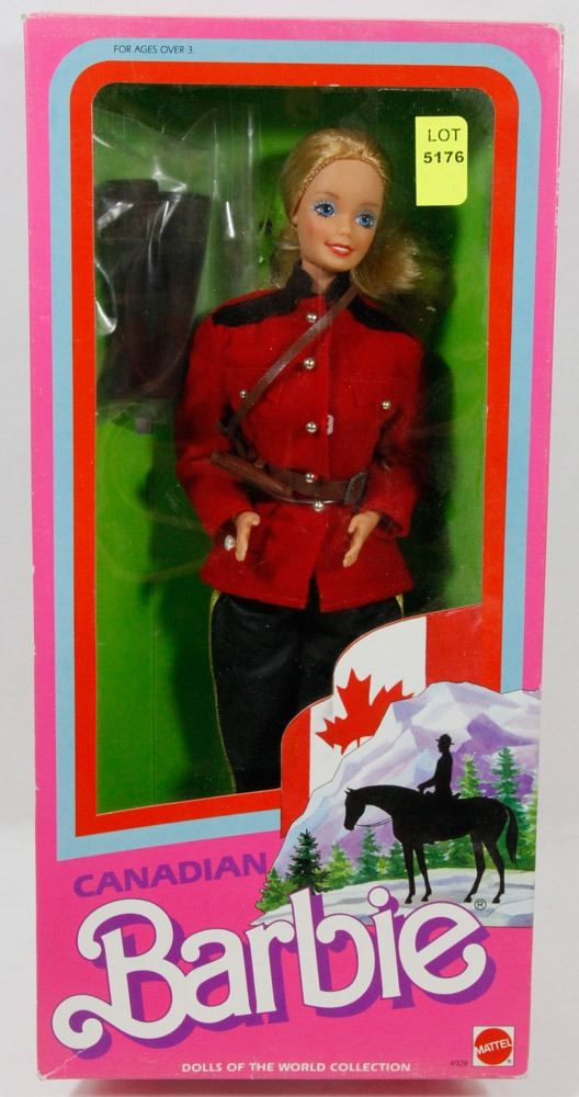 CANADIAN MOUNTIE BARBIE FROM DOLLS OF THE WORLD