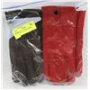 Image 1 : 2PK LADIES LEATHER GLOVES MEDIUM.