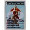 Image 1 : NEW! 12" X 8" GARAGE RULES METAL SIGN