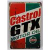 Image 1 : NEW! 12" X 8" CASTROL GTX MOTOR OIL METAL SIGN