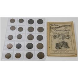 1854-1900'S LARGE PENNIES & HALF PENNIES