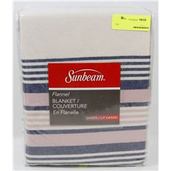 SUNBEAM FLANNEL BLANKET SIZE QUEEN