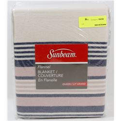 SUNBEAM FLANNEL BLANKET SIZE QUEEN