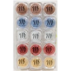 15 ASSORTED MICABELLA NATURAL MINERAL EYE SHADOW