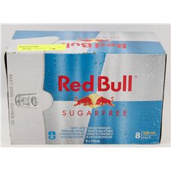8 CANS OF RED BULL SUGAR FREE ENERGY DRINK