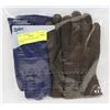 Image 1 : 2PK LADIES LEATHER GLOVES LARGE.