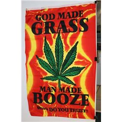 GOD MADE GRASS FLAG (3' X 5')
