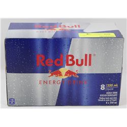 8 CANS OF RED BULL ENERGY DRINK