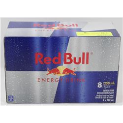 8 CANS OF RED BULL ENERGY DRINK