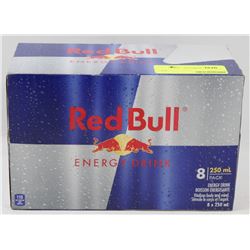 8 CANS OF RED BULL ENERGY DRINK