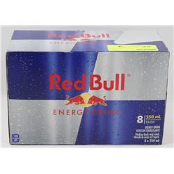 8 CANS OF RED BULL ENERGY DRINK
