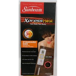 SUNBEAM XPRESS HEAT STANDARD SIZE HEATING PAD