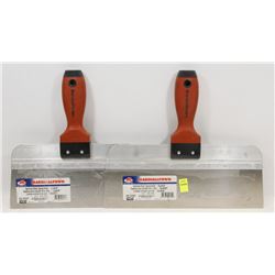 LOT OF TWO MARSHALLTOWN STAINLESS STEEL TAPING