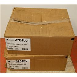 2 CASES OF GREASE PROOF FRENCH FRY BAGS