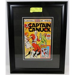 FRAMED 1975 CAPTAIN CANUCK #3 COMIC BOOK