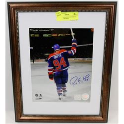 EDMONTON OILERS RYAN SMYTH SIGNED RETIREMENT