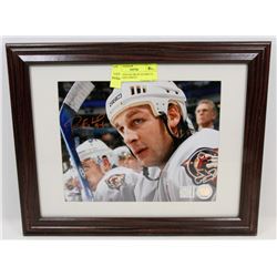 EDMONTON OILERS RYAN SMYTH SIGNED 8X10 PHOTO