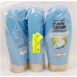 LOT OF 3 GARNIER WHOLE BLENDS HYDRATING