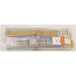 LOT OF 6 NEW STAINLESS STEEL WATCH BANDS