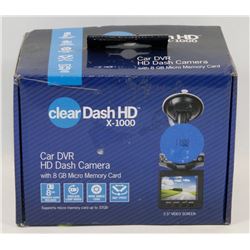 CLEAR DASH HD DASH CAMERA 1080P 8GB MEMORY