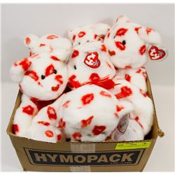 BOX OF TY SMOOCH BUDDY BEARS RETIRED