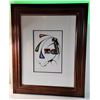 Image 1 : 10)  FRAMED DOUBLE MATTED CECIL YOUNGFOX