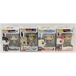 LOT OF 4 FUNKO POPS