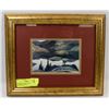 Image 1 : FRAMED AND MATTED F. CARMICHAEL ART.