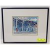 Image 1 : FRAMED AND MATTED PAINTING "TEACHING OF MY ELDERS"
