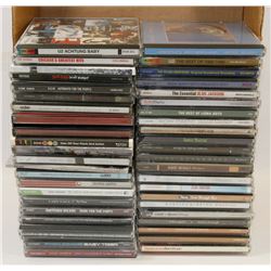 BOX OF OVER 40 CDS INCL U2, CHICAGO, DEMI LOVATO,
