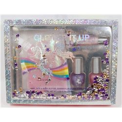 "GLITTER IT UP" UNICORN THEMED COSMETIC KIT