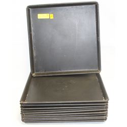 LOT OF 11 STEEL SQUARE BAKING PANS