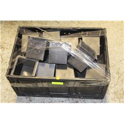 LOT OF 18 BLACK BACKBAR INSERTS