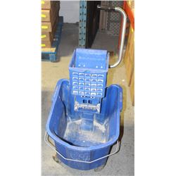 COMMERCIAL MOP BUCKET W/ WRINGER-BLUE