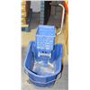 Image 1 : COMMERCIAL MOP BUCKET W/ WRINGER-BLUE
