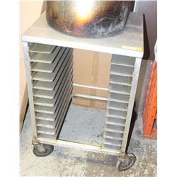 12-SLOT COMMERCIAL S/S UNDERCOUNTER COOLING RACK