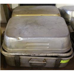 ROASTING PAN & 2 DOUBLE ROASTERS-ON CHOICE