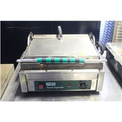 WARING PANINI GRILL 115V 20 AMP PLUG.