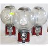 Image 1 : LOT OF 3 COMMERCIAL BEAVER GUMBALL DISPENSERS