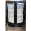 Image 1 : 2 DOOR CURVED FRONT DISPLAY COOLER, BLACK