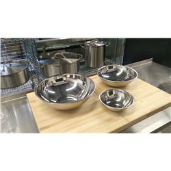 HEAVY DUTY MIXING BOWLS - LOT OF 3